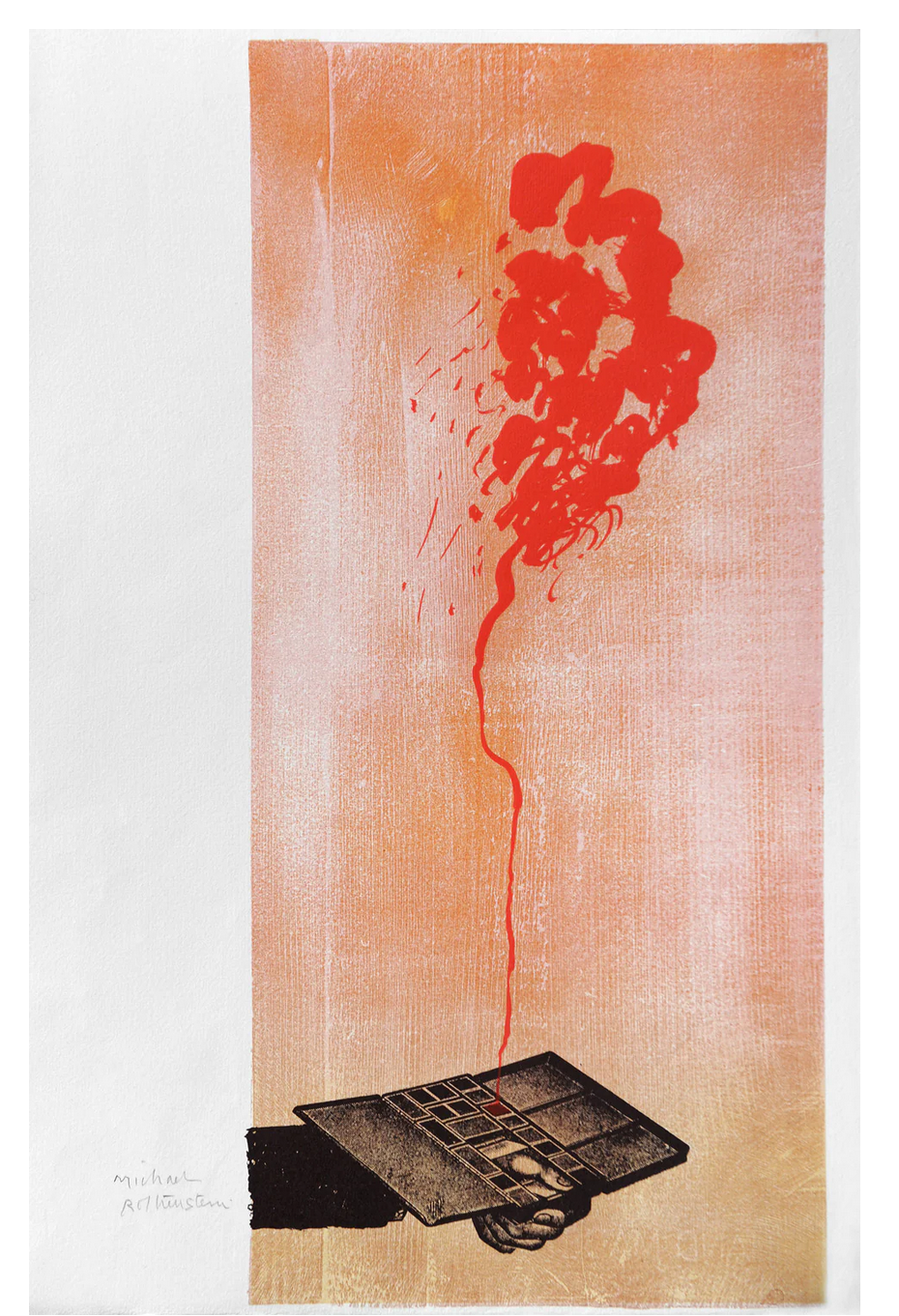 RED PAINT from the 'Seven colours' series By Michael Rothenstein 1903 - 1993