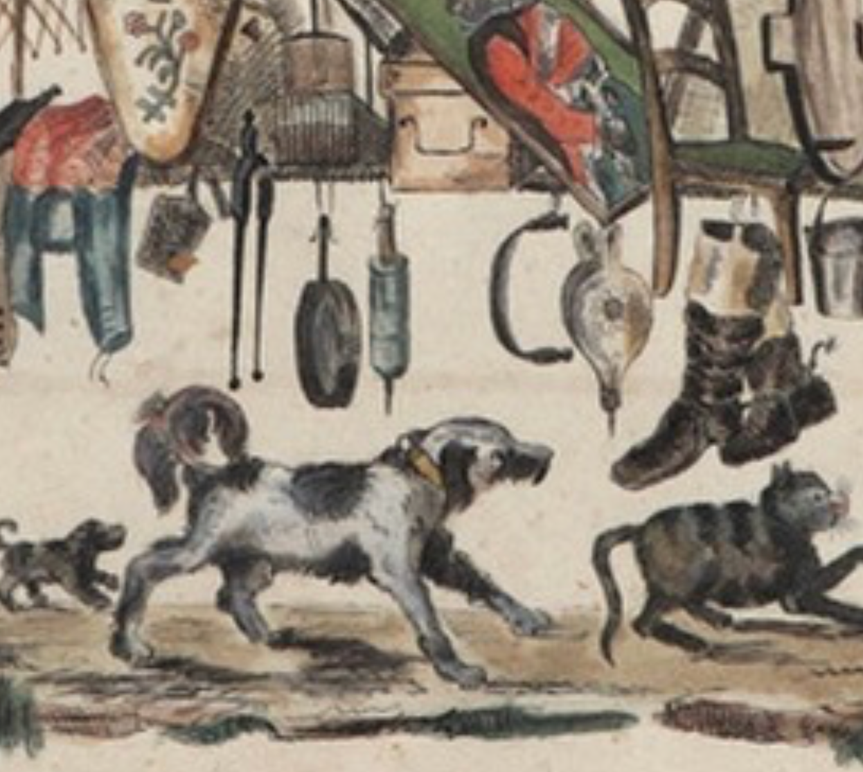 French Watercolour Caricture J J Grandville 1803 - 1847
