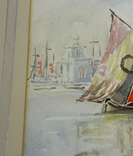Louie Burell (1873-1971) Venice Watercolour