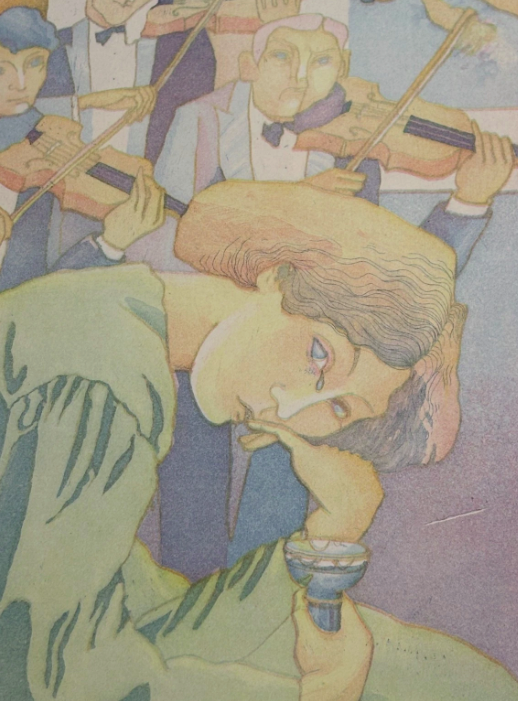 John Robertson b.1947 The Second Fiddle Etching Numbered Signed