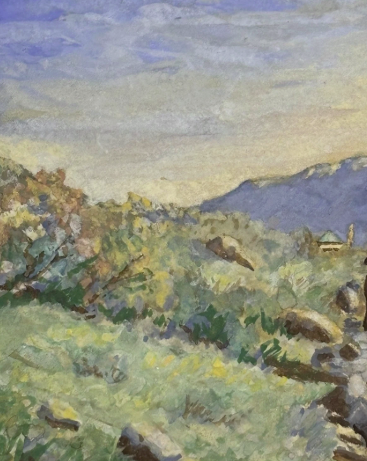 Penelope Mortimore (Scottish 20th C) Very Pool of River Awe Fresh Water Fishing