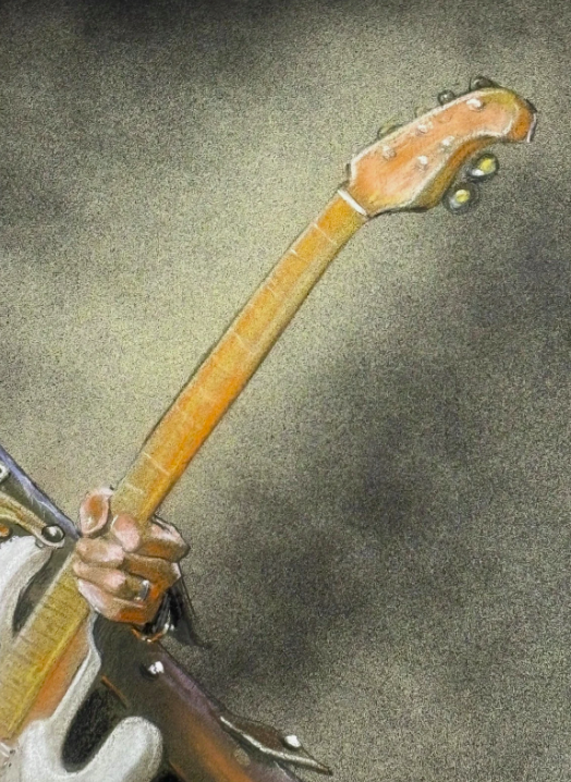 Original Acrylic Painting Rockstar Caricature Airbrush