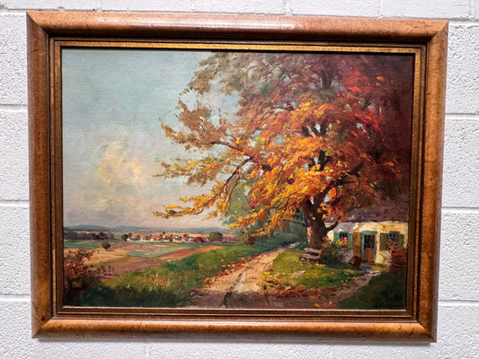 Post Impressionist Painting by Adolphe Keller 1880-1968, Belgium