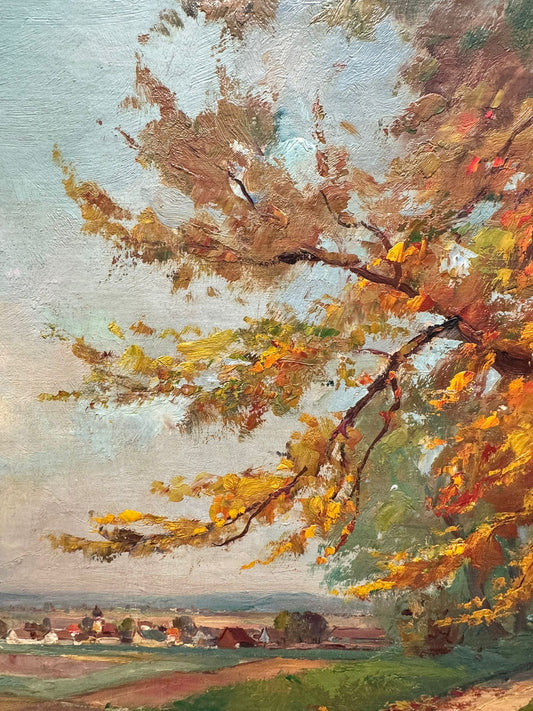 Post Impressionist Painting by Adolphe Keller 1880-1968, Belgium