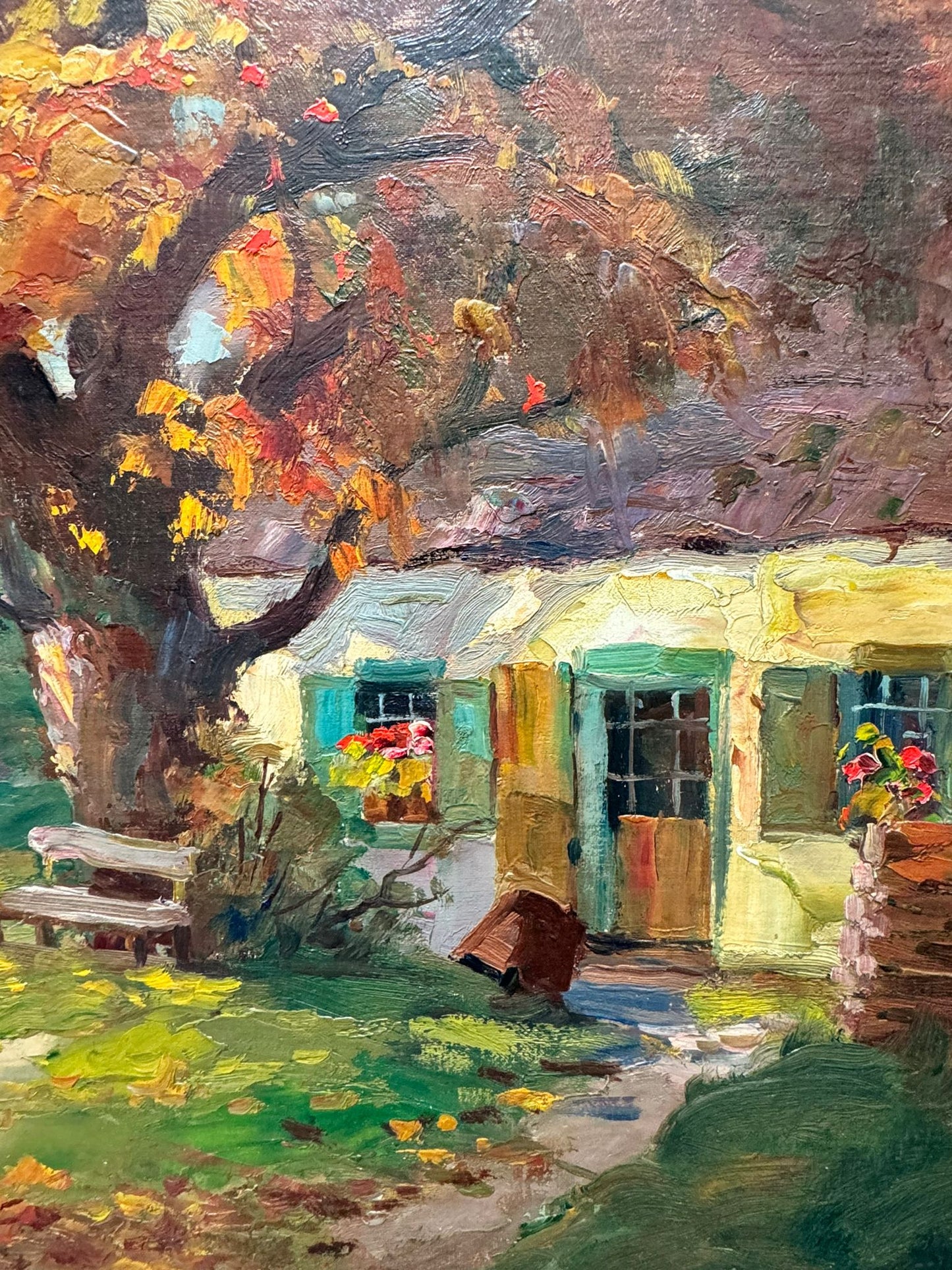 Post Impressionist Painting by Adolphe Keller 1880-1968, Belgium