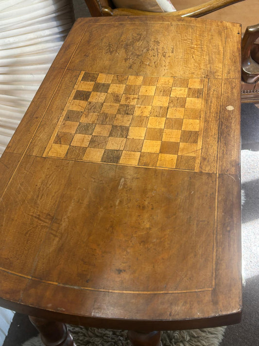 19th Century Game Board Side Table