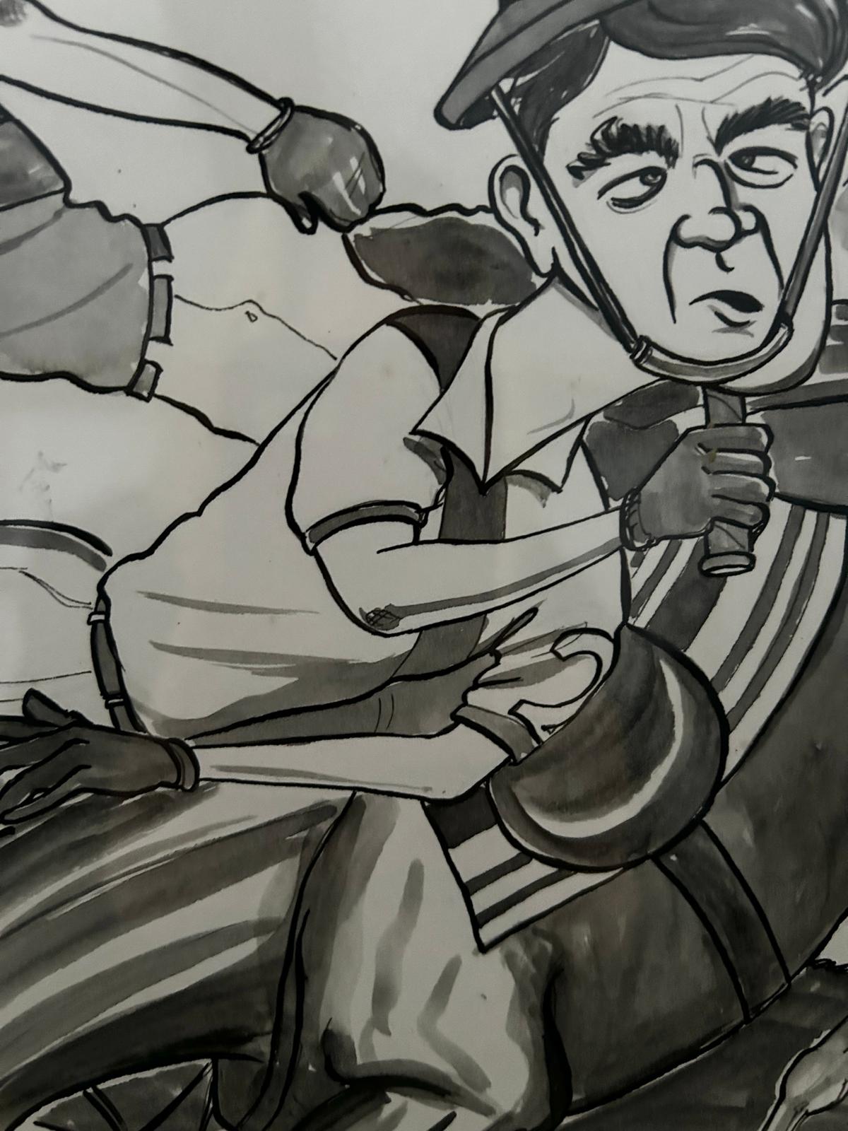 Original Bryn Parry Polo Cartoon