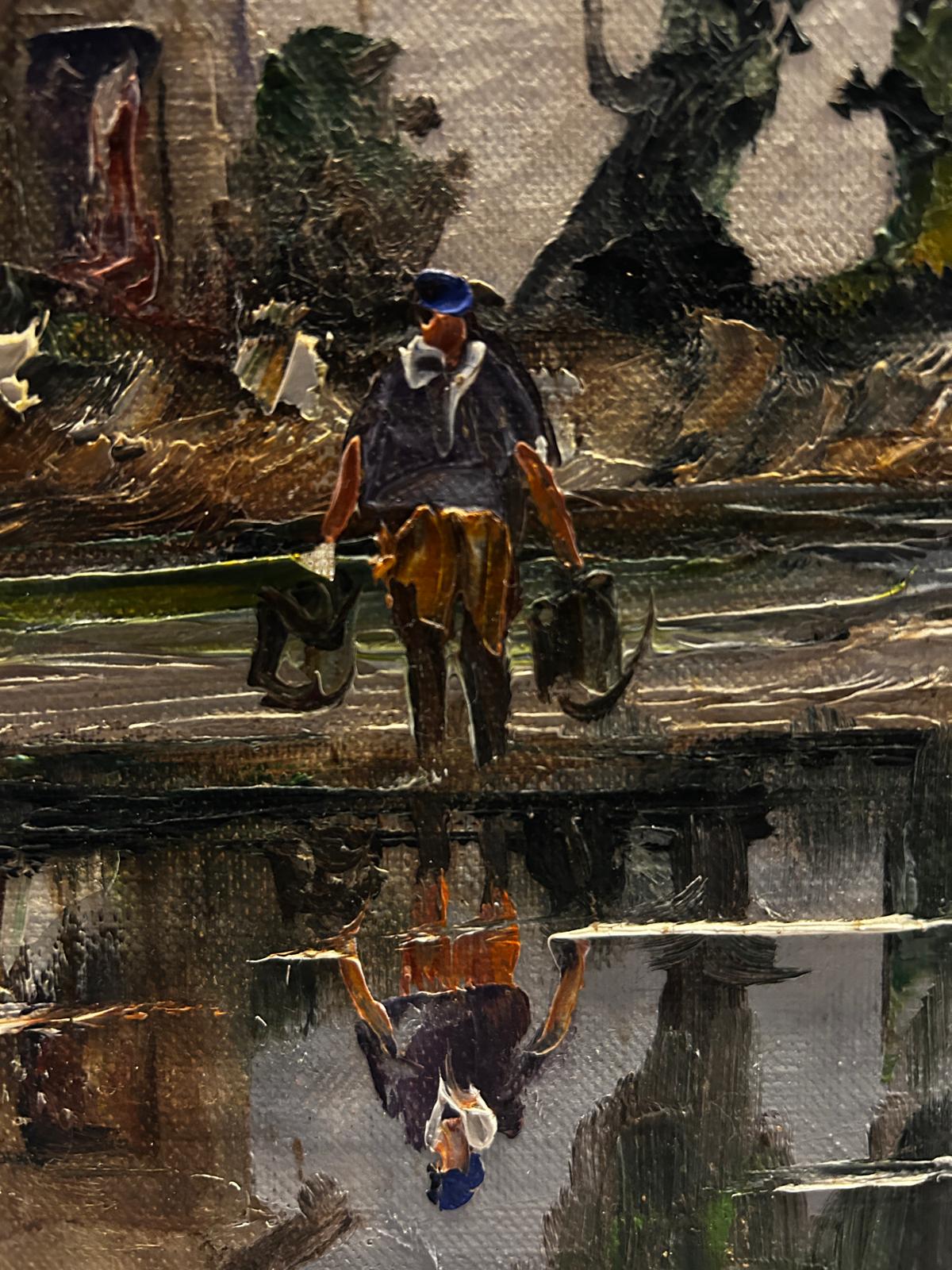 MARCEL ABOUGIT, 1886 French River Scene