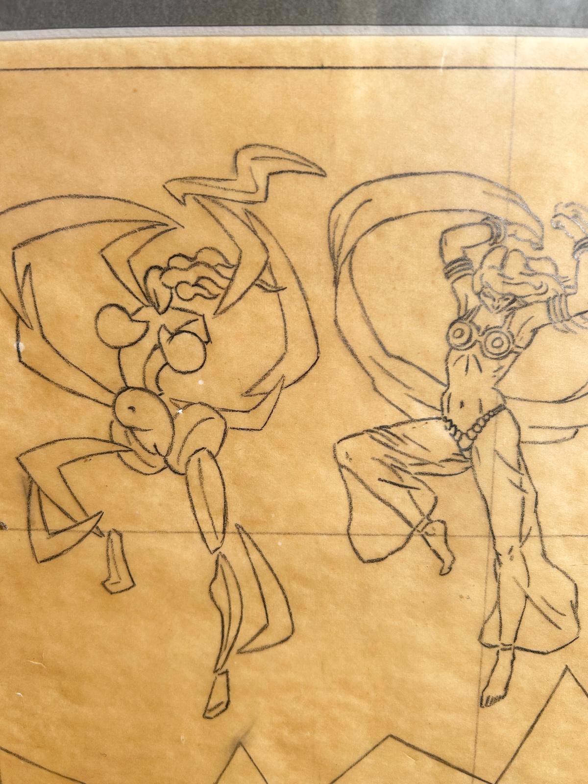 Robert Williams’ sketch for “The Zombie Mystery Paintings”