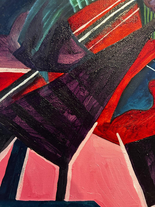 Colourful Abstract By the Well Known Artist Colin Spencer