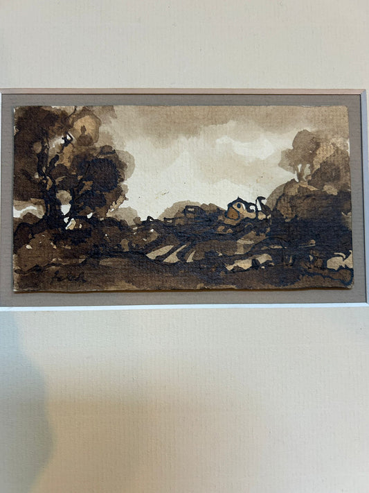 1970's Landscape Modernists Watercolour by Zetek, Jaroslav (Prague, 1929 - Toronto, 1982