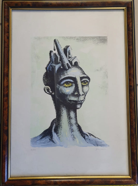 Surrealist Portrait by Walter Mac Mazzieri (1947-1998)