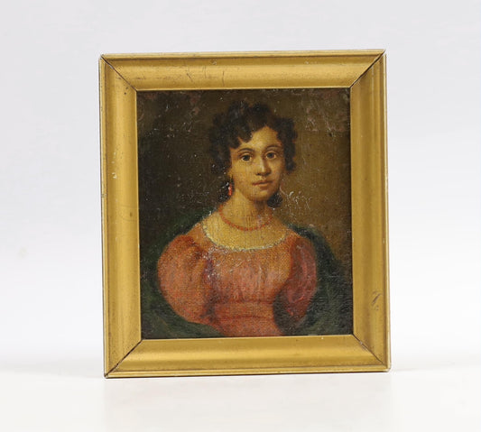 Ritratto in miniatura di una signora Regency.