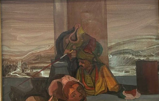 Superb and Surreal Oil on Canvas by LORENZETTI GIOVANNI b. 1952