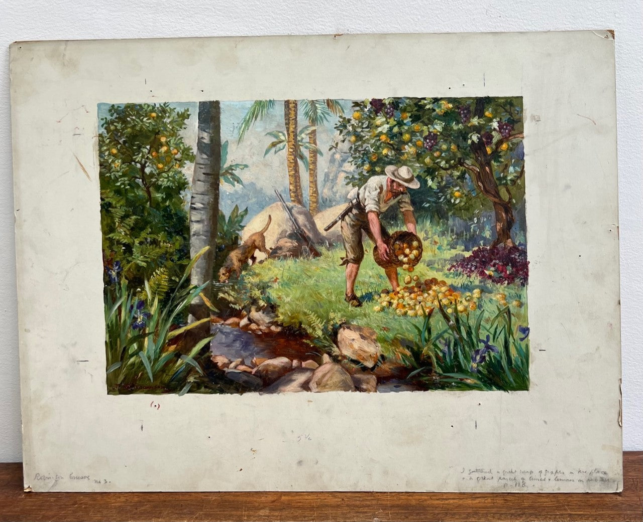 ILLUSTRATIVE ARTWORK FOR “ROBINSON CRUSOE” PUBLISHED A & C BLACK IN 1903. (4)
