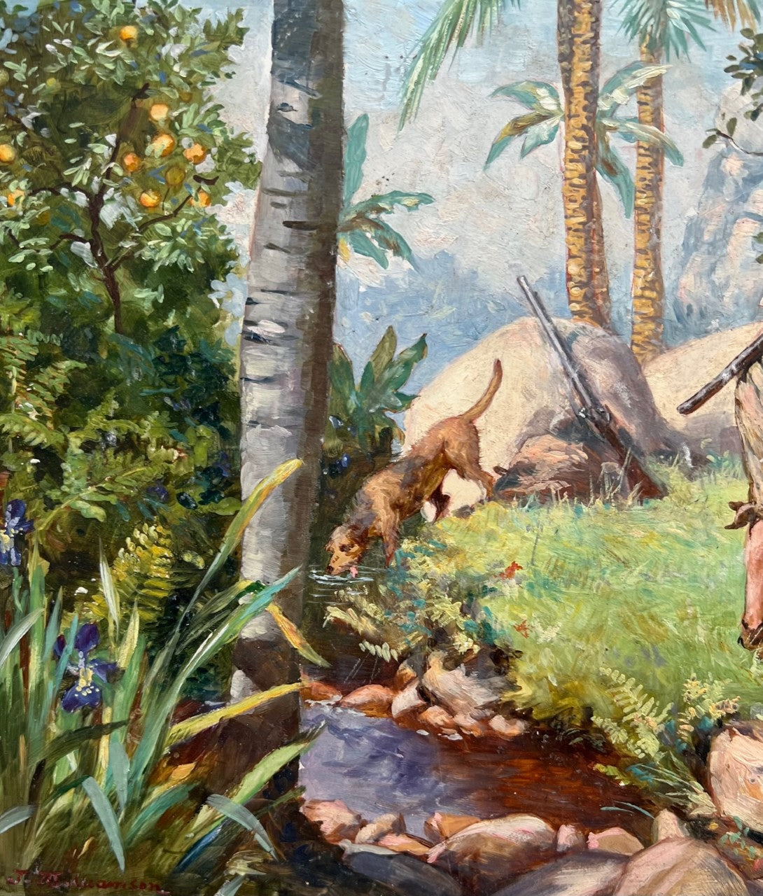 ILLUSTRATIVE ARTWORK FOR “ROBINSON CRUSOE” PUBLISHED A & C BLACK IN 1903. (4)
