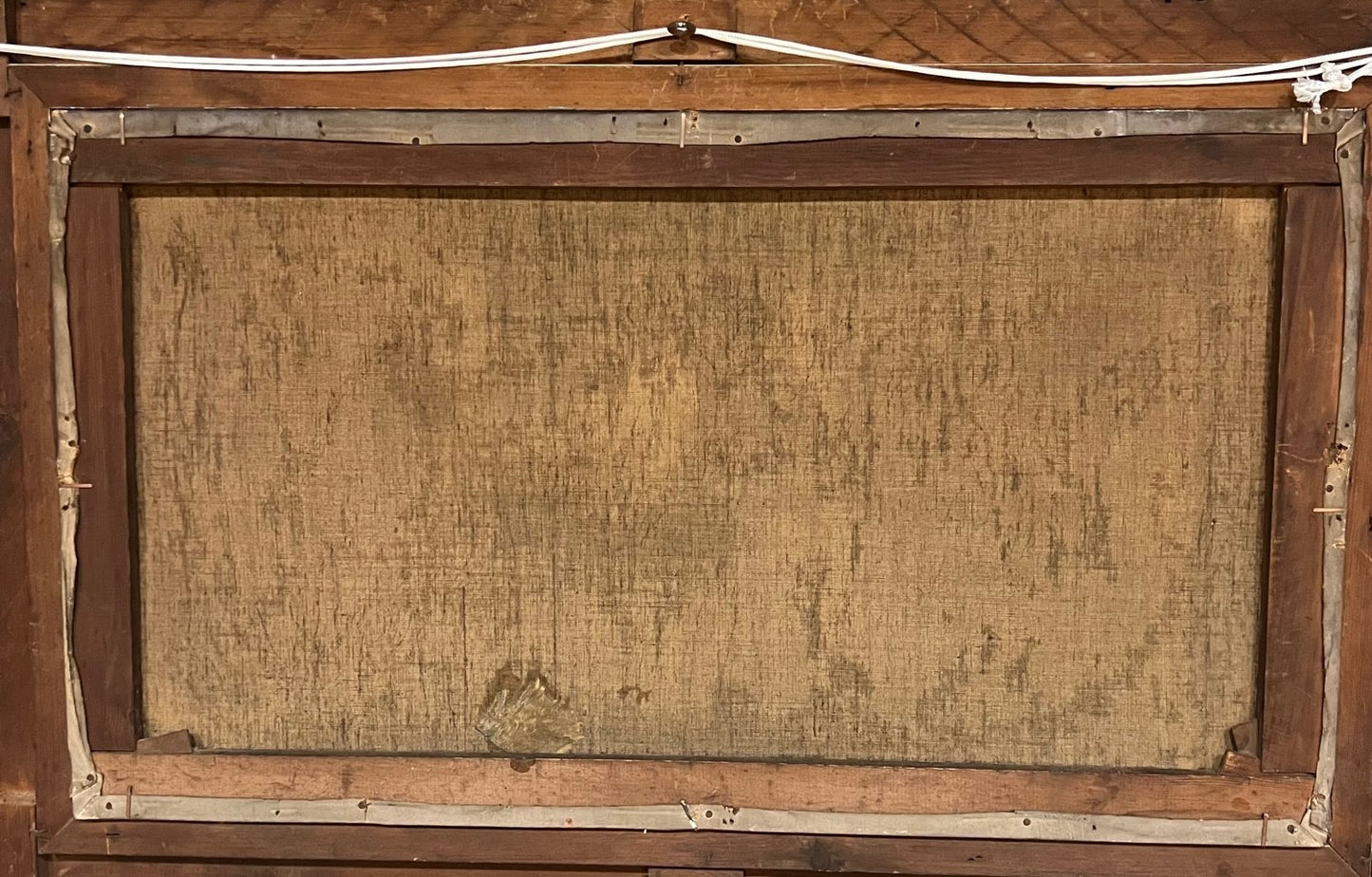 Dipinto ad olio di Roma con Castel Sant'Angelo