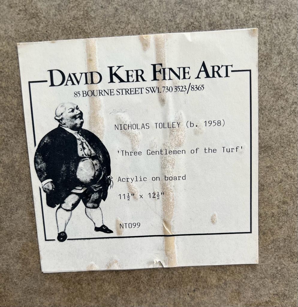 Three Men of the Turf by Nicholas Tolley B1958