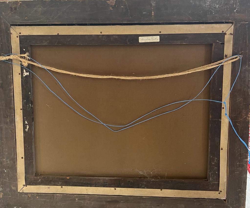 GEORG CHRISTOPH VAN BEMMEL 1765-1811 OLIO SU TELA PAESAGGIO CON FIGURE SU UN SENTIERO RURALE