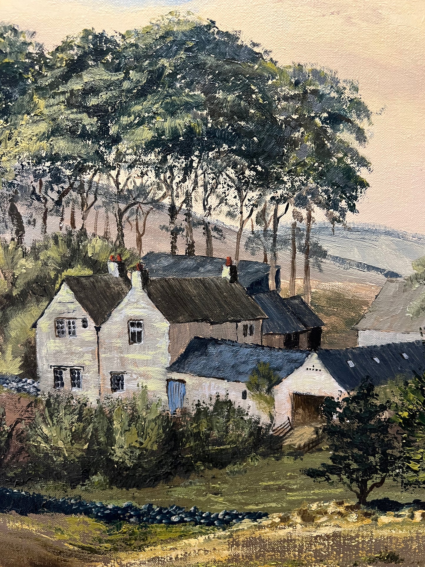 Landscape oil on Canvas by Robin Gibbard 1930-2014