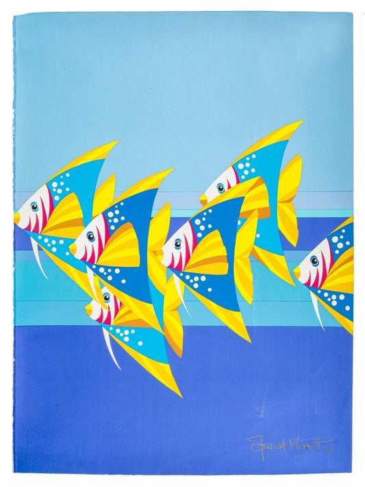 'School of Angels' BY STEWART MERRETT (1943-2020) Signed Lithograph