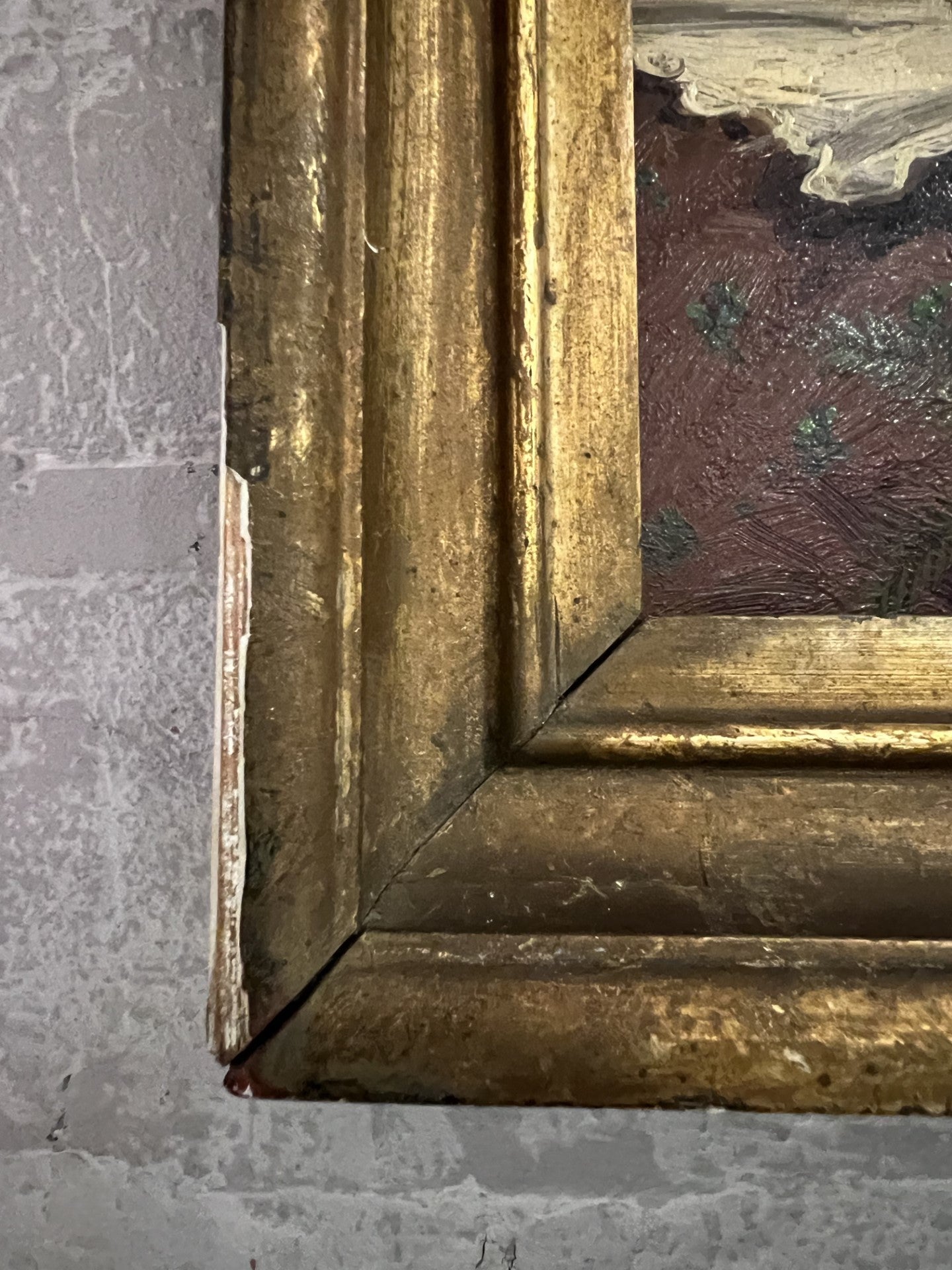 OLIO SU BORDO "BELLA RAGAZZA" FORSE TEDESCO ANNI '30