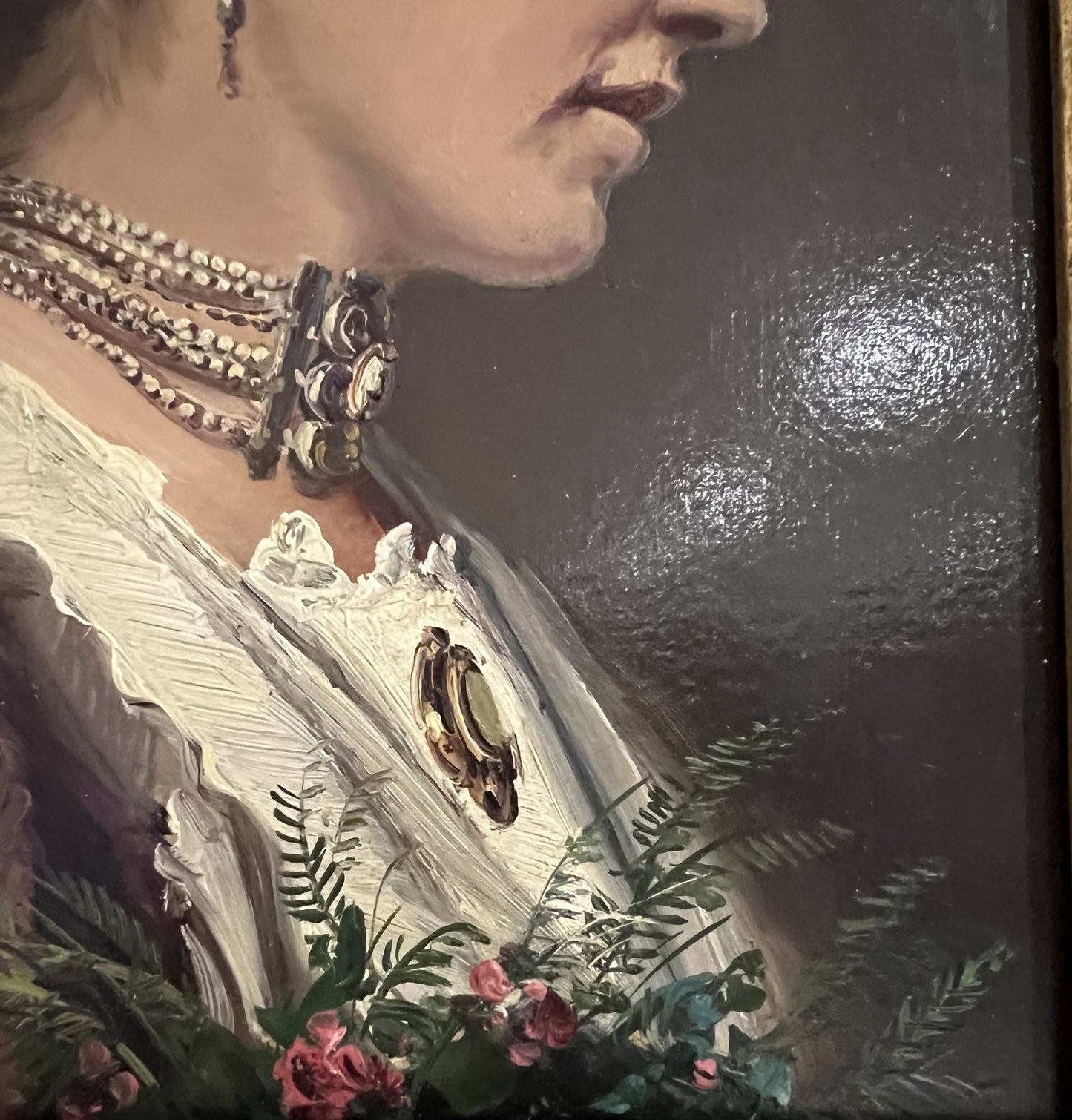 OLIO SU BORDO "BELLA RAGAZZA" FORSE TEDESCO ANNI '30