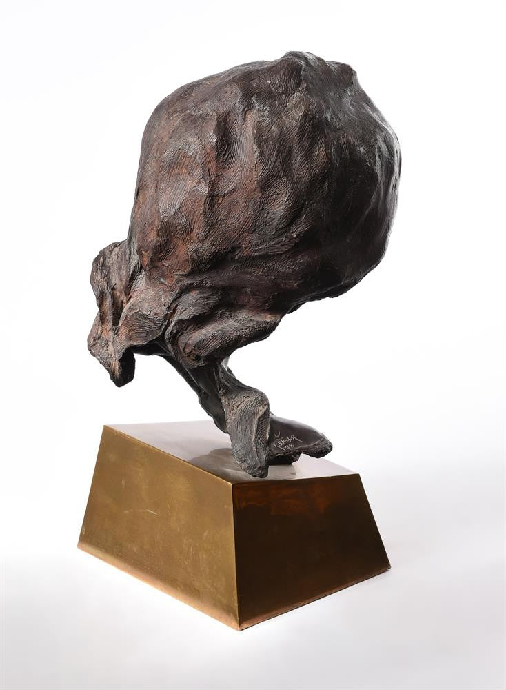 1978 Testa di donna in bronzo di buona qualità alta 48 cm