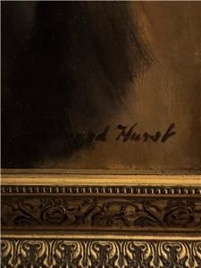 EDWARD HURST (1912-1972) AN OIL ON CANVAS PAINTING OF A LADY, POSSIBLY A DANCER BLACK SWAN1950