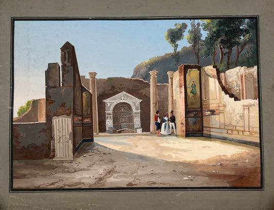 Extraordinary set of 19th Century Italian Paintings by Gioacchino La Piro