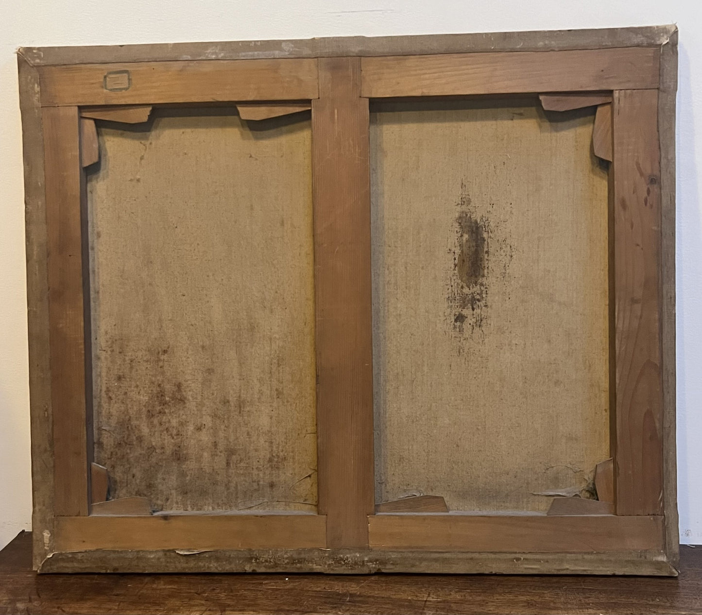 ATTRIBUITO A SEBASTIAN PETHER 1793-1844 OLIO SU TELA "SCENA DEL FIUME AL CHIARO DI LUNA"