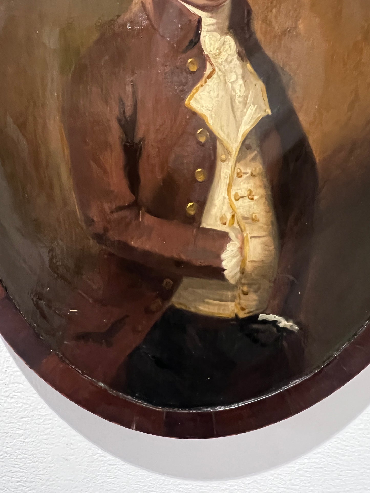 Ritratto ovale della fine del XVIII e dell'inizio del XIX secolo