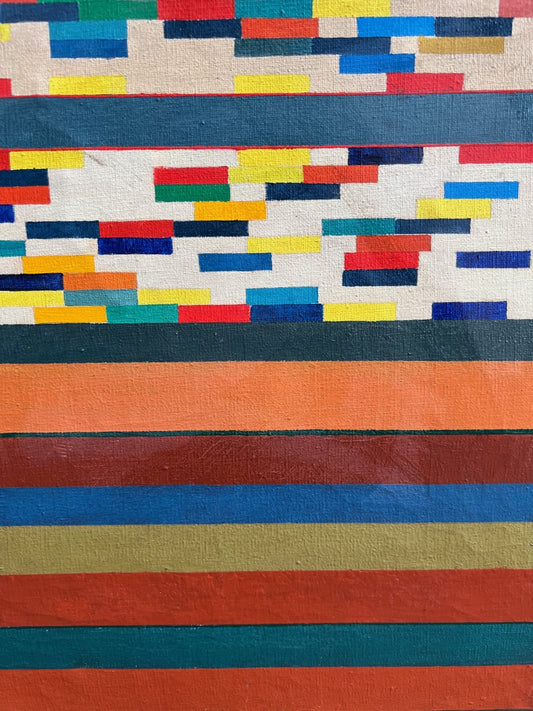 Brian Rice (B1936) Superb Original Abstract c1970