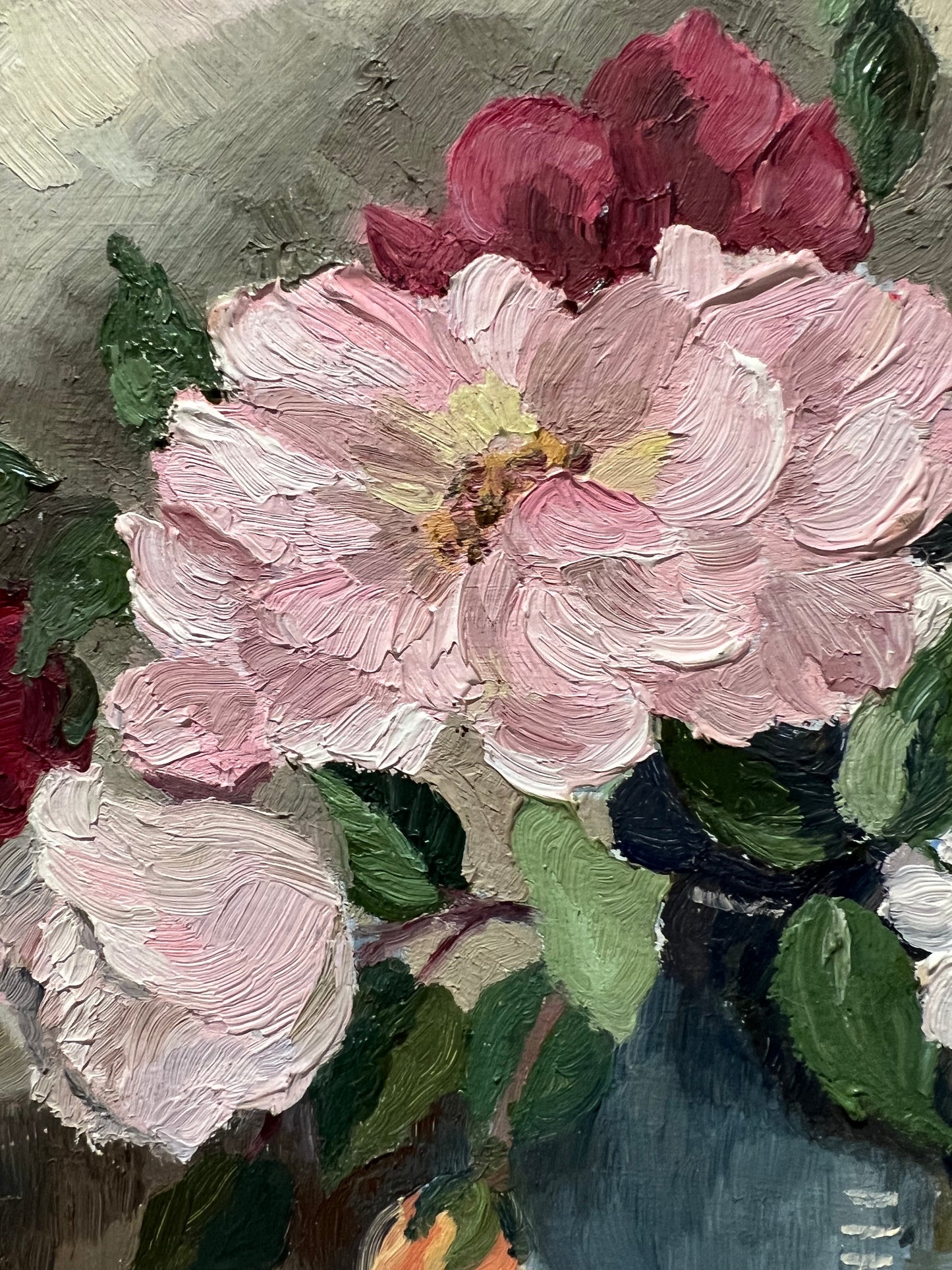 Natura morta floreale degli anni '50 di Joan Hadfield