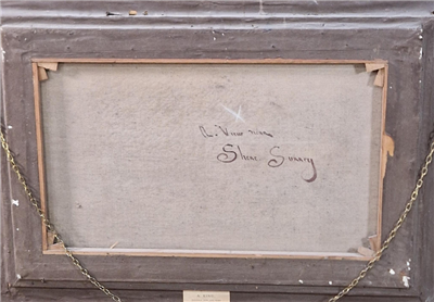 1912 OIL ON CANVAS - SHERE SURREY - MULREADY - SIGNED AND IN ORIGINAL FRAME