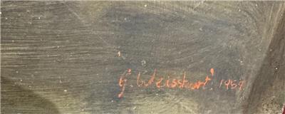 George Weissbort 1928 - 2013 Still Life with Fruit and Vegetables Oil on Board 1957