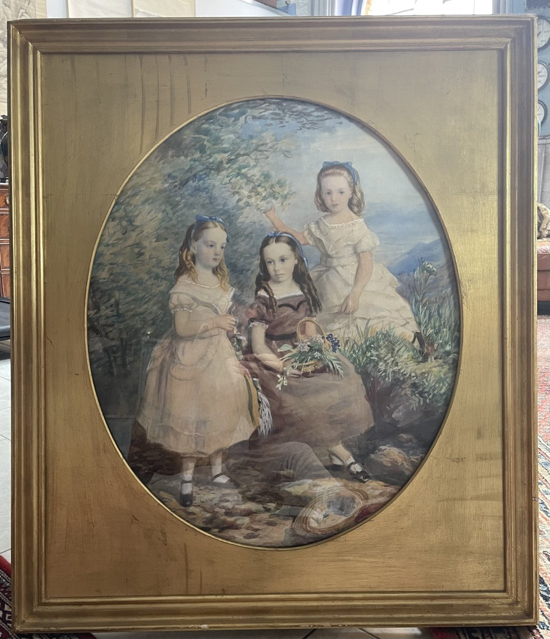 C1850's Large Watercolour