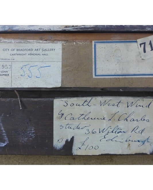 Catherine L Charles (fl. 1928-1946) Original Oil Painting - South West Winds