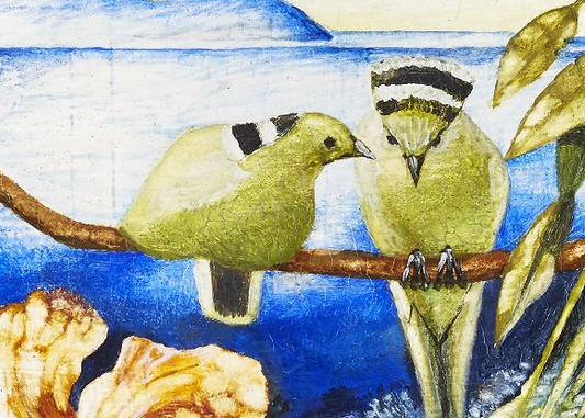 Paradise Isle, oil on canvas by Penelope Fulljames b.1942