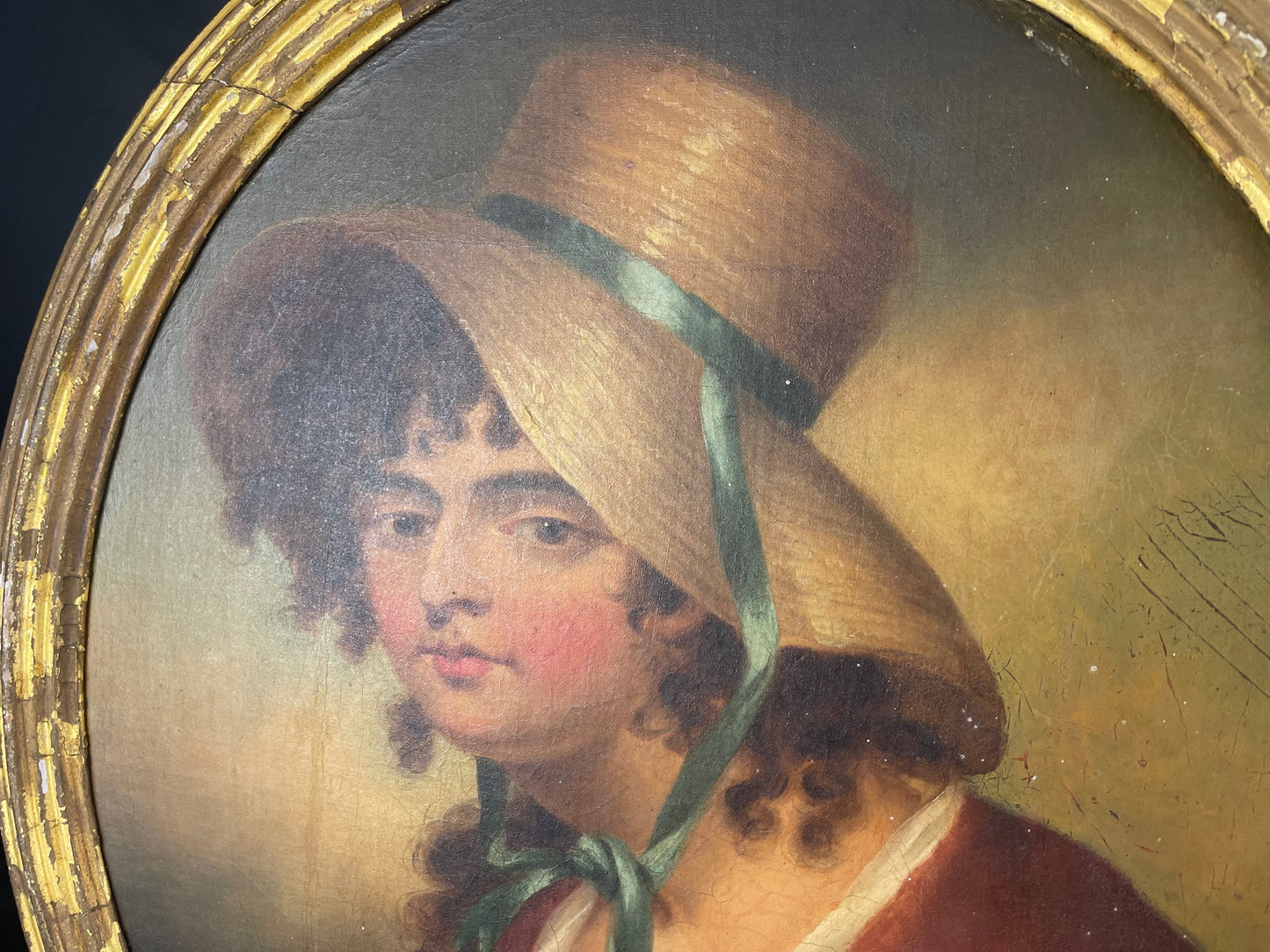 ATT: Thomas Barker di Bath 1769-1847 Coppia di ritratti dipinti ad olio