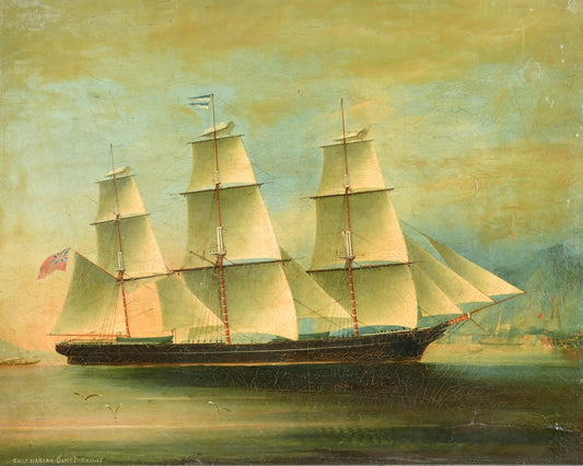 The British Ship Marian off Hong Kong