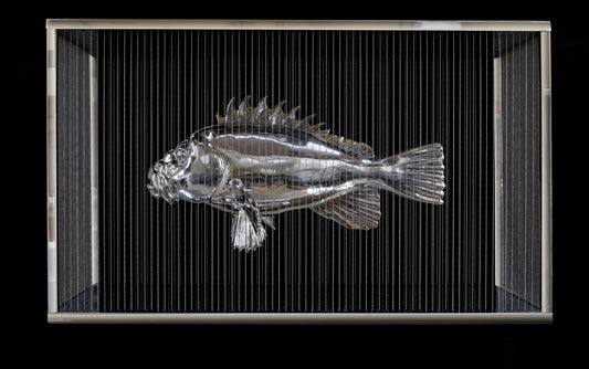 Mauro Corda (French b.1960) Petit Merou Limited Edition Bronze With Nickel Plate C1995