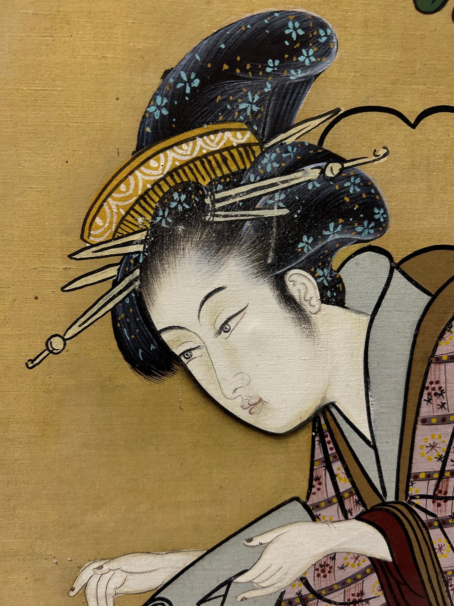 Superb 19th Century Japanese Silk Painting
