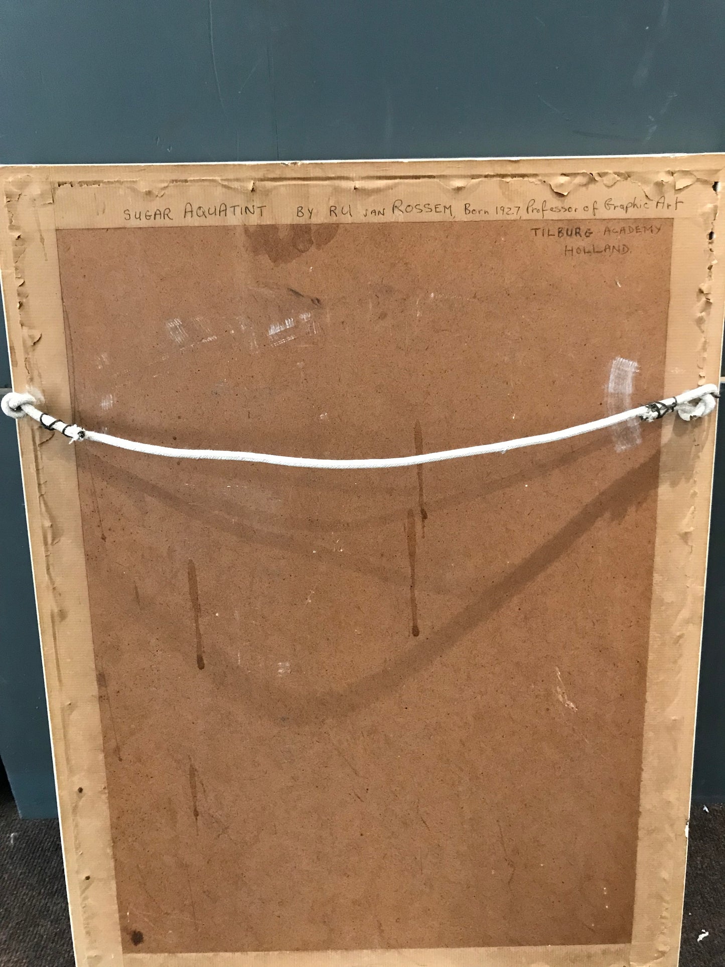 Stampa xilografica pantera di Ru Van Royen 1955