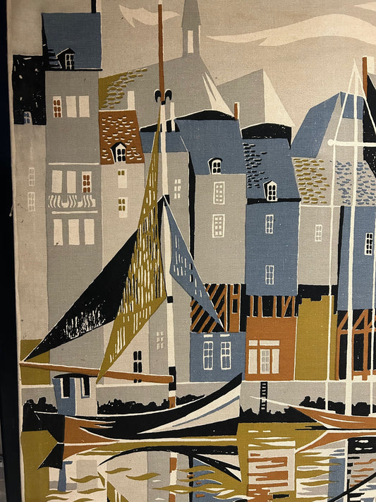 Large Mid Century Lithograph by Simon Chave