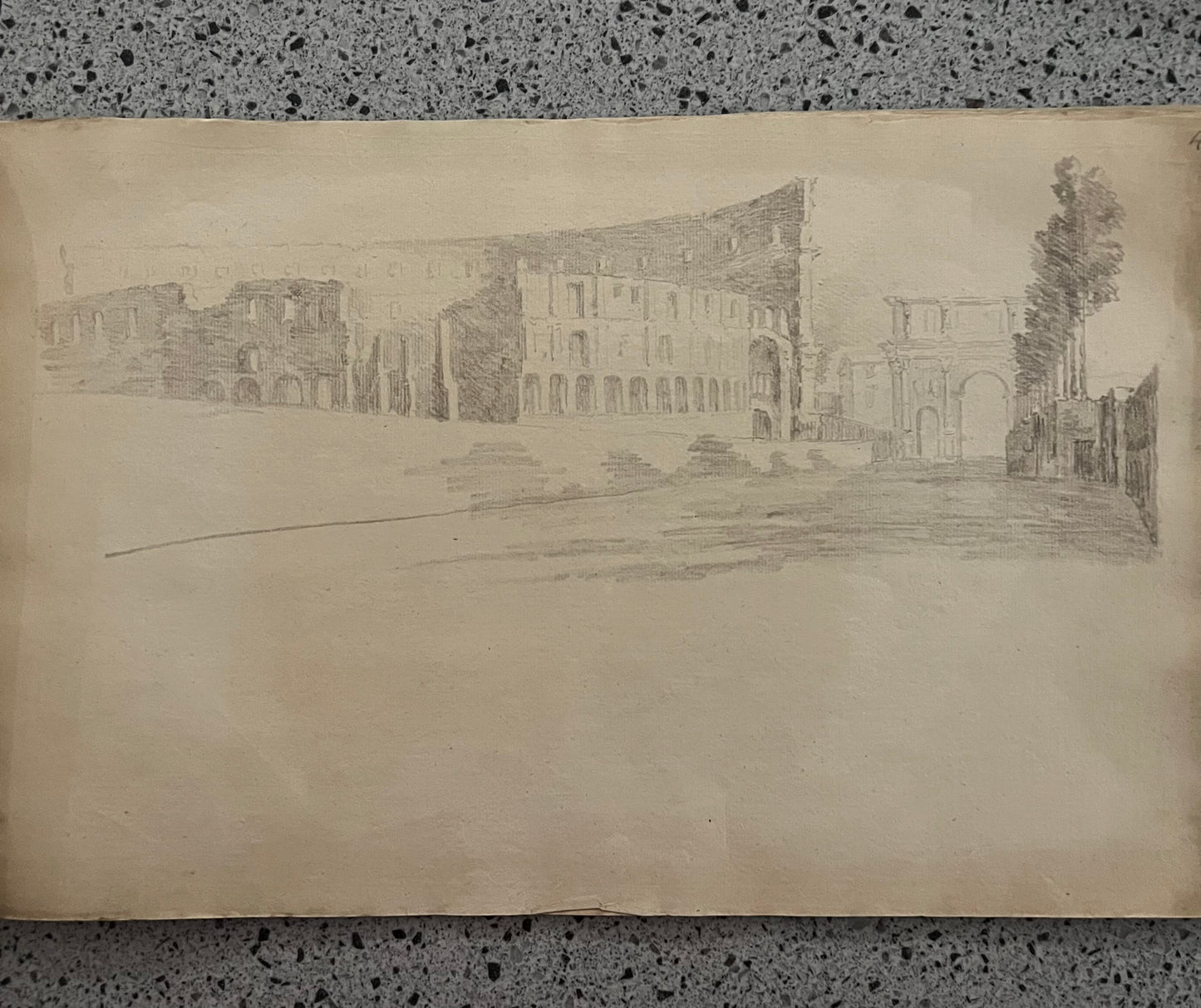 Old Master Drawing form an early 18th century Roman Holiday