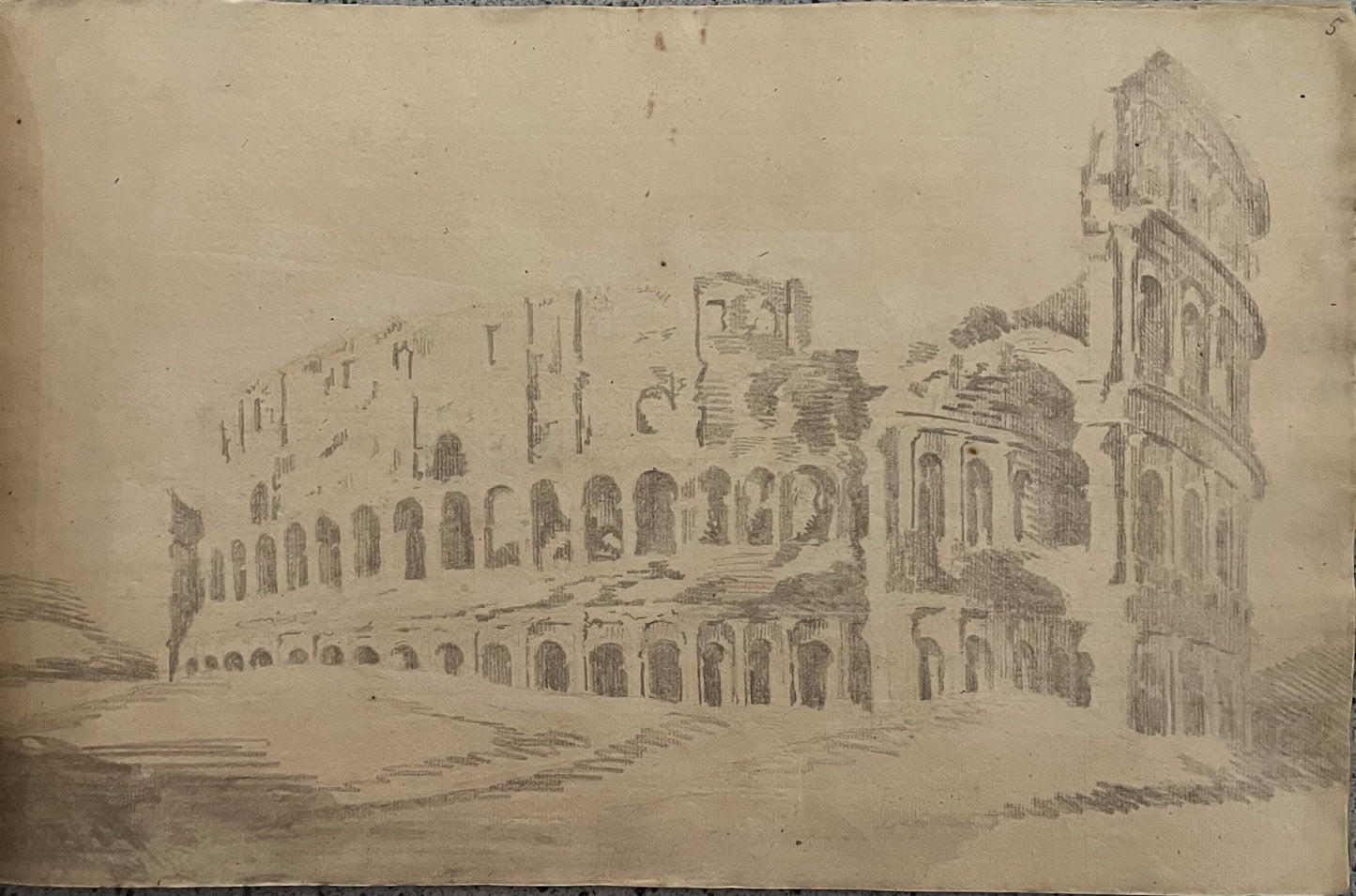Old Master Drawing form an early 18th century Roman Holiday