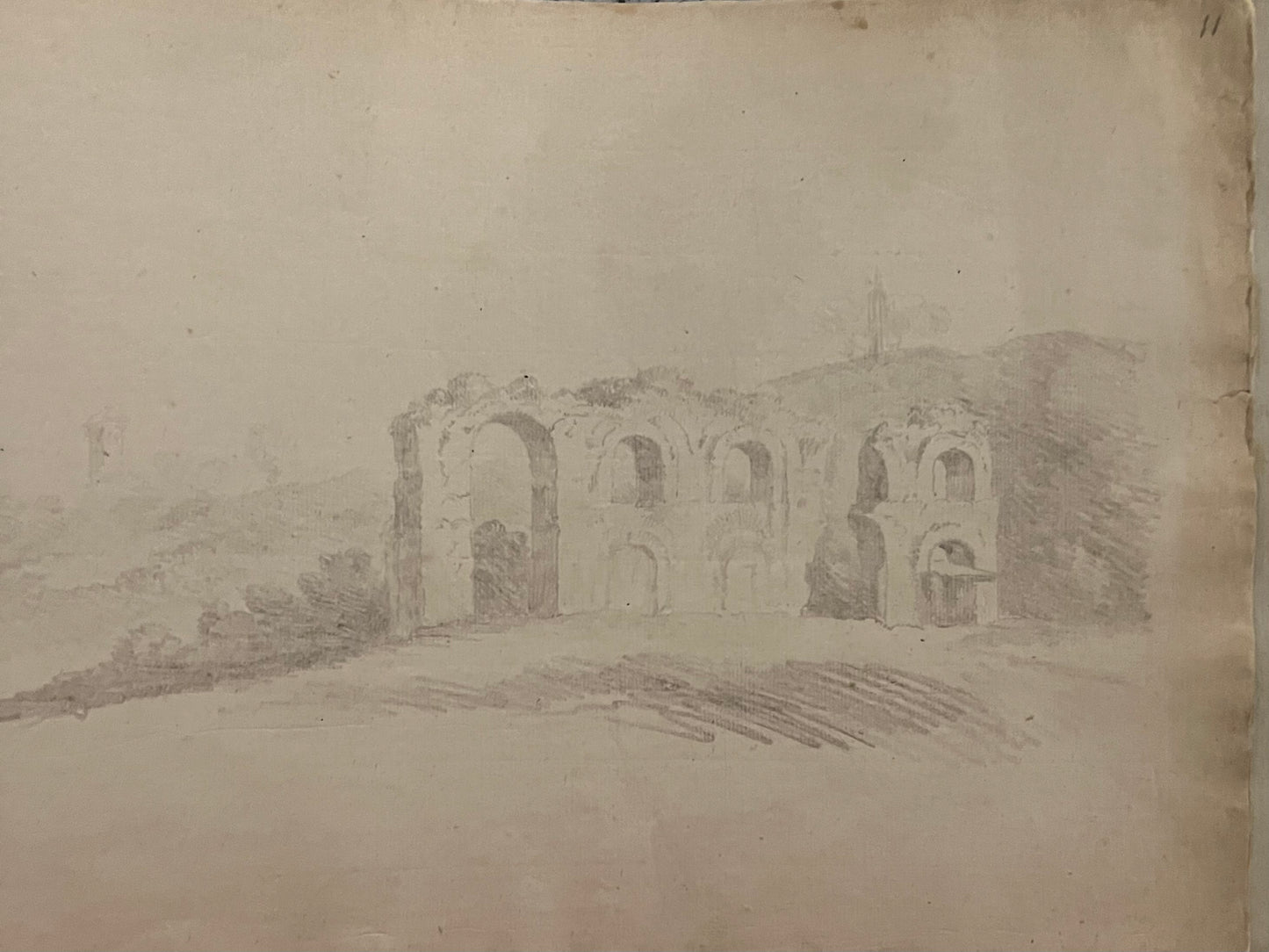 Old Master Drawing form an early 18th century Roman Holiday