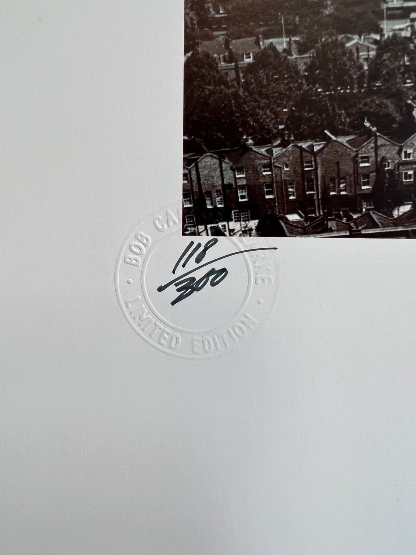 Bob Carlos Clarke, Irish (1950-2006) Signed Ltd Edition Photograph.