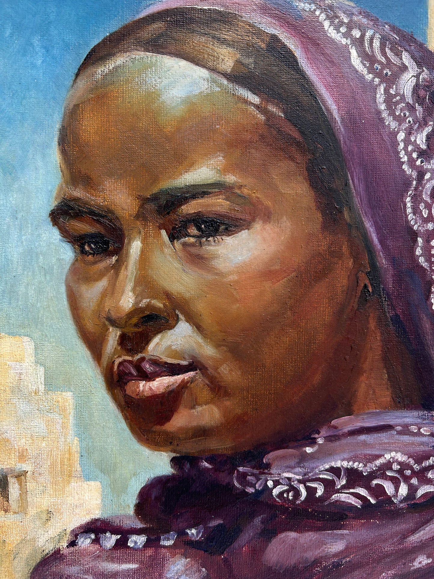 Ritratto di una giovane donna africana intorno agli anni '50/'60